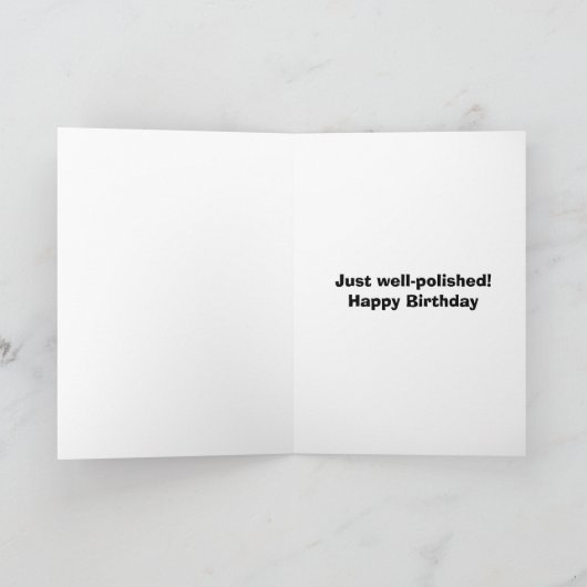 歯科おもしろい誕生日 カード (内部)