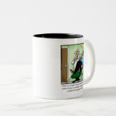 歯科おもしろい/医用ユーモアのマグカップ ツートーンマグカップ (正面右)