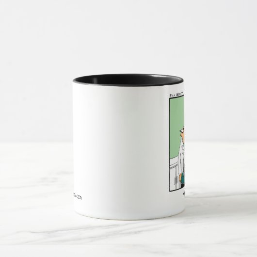 歯科おもしろい/歯科のユーモアのマグカップ マグカップ (中央)