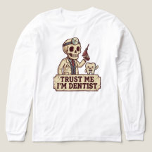 歯科のユーモアグラフィックを使ったおもしろTシャツデザイン