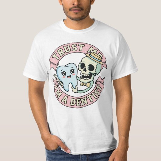 歯科のユーモア グラフィック Tシャツ (正面)