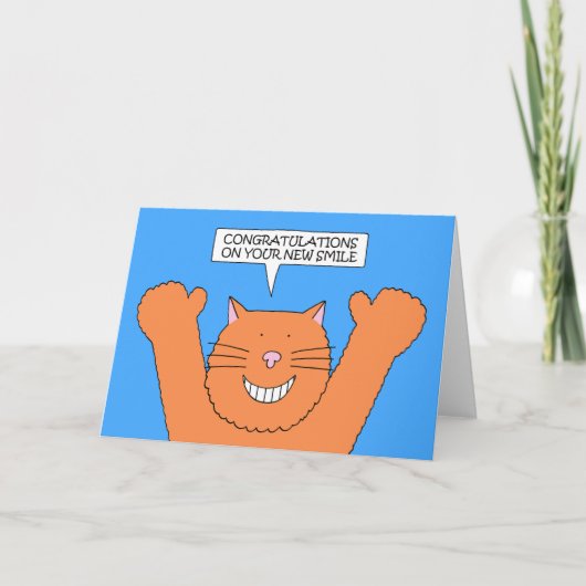 歯科の仕事おめでとう カード (正面)