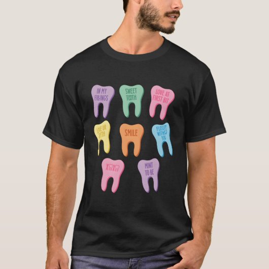 歯科の分隊の歯科医の日歯科助手 Tシャツ (正面)