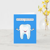 歯科の手術が終わってすぐに回復する カード (黄色い花)