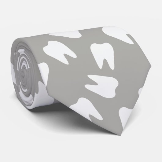 歯科の白歯柄歯科 ネクタイ (ロール)