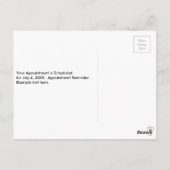 歯科の練習に合わせてカスタマイズ可能な歯 ポストカード (裏面)