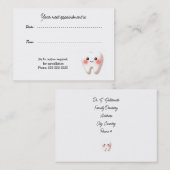 歯科アポイントメントオフィスカード 予約カード (正面/裏面)