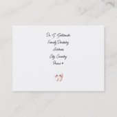 歯科アポイントメントオフィスカード 予約カード (裏面)