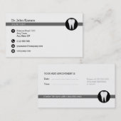 歯科アポイントメントカード |プロフェッショナルクラス 予約カード (正面/裏面)