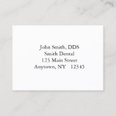 歯科アポイントメントカード 予約カード (裏面)