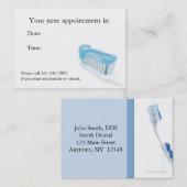 歯科アポイントメントカード 予約カード (正面/裏面)