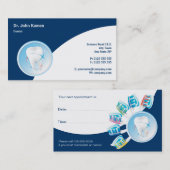 歯科アポイントメントカード |歯医者 予約カード (正面/裏面)