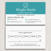 歯科アポイントメントリマインダー歯科医院 名刺