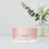 歯科アポイントメント歯ハートバラ金ゴールド歯科医 予約カード (スタンド正面)