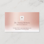 歯科アポイントメント歯ハートバラ金ゴールド歯科医 予約カード (正面)