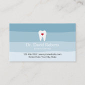 歯科アポイントメント歯ハートブルーシェード歯科医 予約カード (正面)