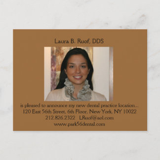 歯科イントロの郵便はがき 案内ポストカード