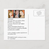 歯科イントロの郵便はがき 案内ポストカード (裏面)