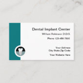 歯科インプラントアポイントメントテンプレート 名刺 (正面)