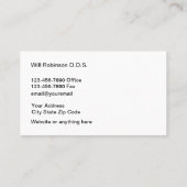 歯科インプラントシンプル歯科 名刺 (裏面)