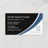 歯科インプラント医学ビジネスプロフィールカード 名刺 (正面)