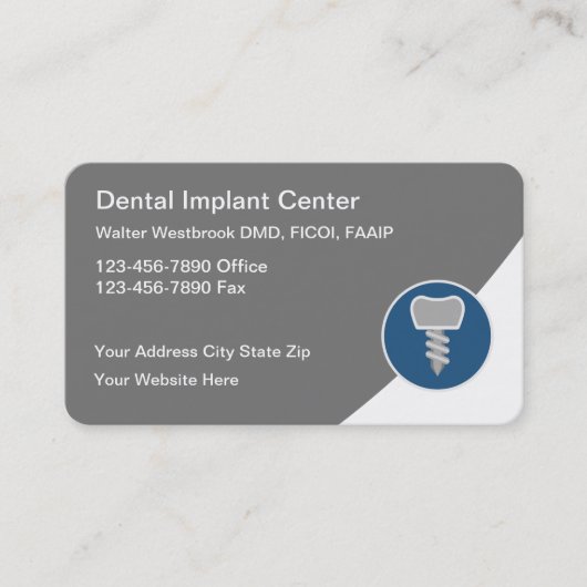 歯科イ最高のンプラントサービス名刺 名刺 (正面)