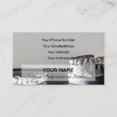 歯科エレガント専門家向け名刺 名刺 (裏面)