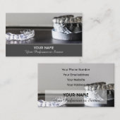 歯科エレガント専門家向け名刺 名刺 (正面/裏面)