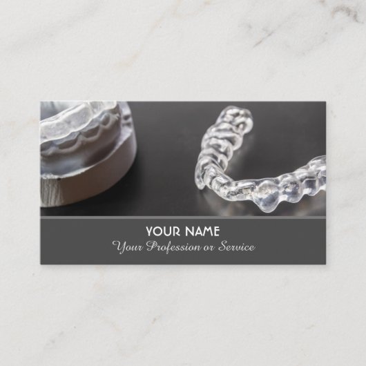 歯科エレガント専門家向け名刺 名刺 (正面)