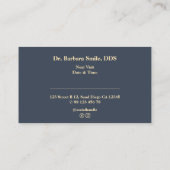 歯科エレガント歯炭歯科化粧料 名刺 (裏面)