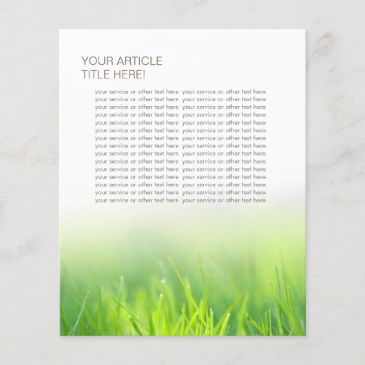 歯科エレガント生緑草 チラシ (正面)