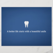 歯科エレガント科 |青 チラシ (裏面)