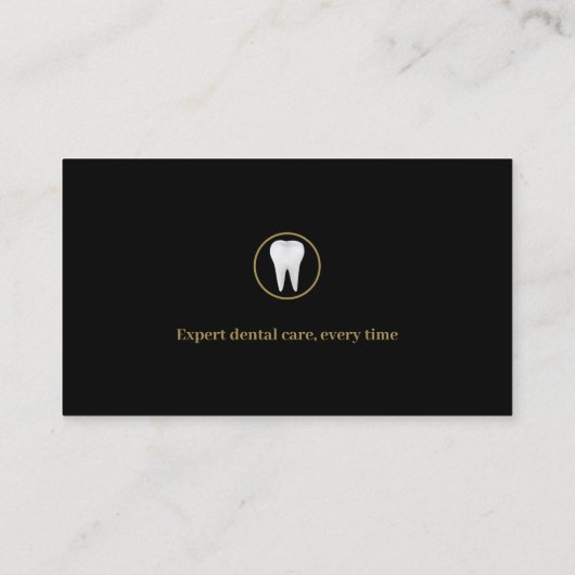 歯科エレガント科 |青 名刺 (裏面)