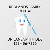 歯科カスタマイズクリニックのハッピーモル歯ブラシ ウィンドウサイン (シート)