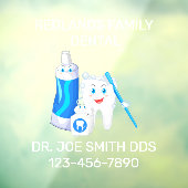 歯科カスタマイズクリニックのハッピーモル歯歯科医 ウィンドウサイン (シート3)