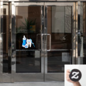 歯科カスタマイズクリニックのハッピーモル歯歯科医 ウィンドウサイン (オフィスドア)