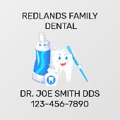 歯科カスタマイズクリニックのハッピーモル歯歯科医 ウィンドウサイン (シート)