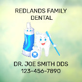 歯科カスタマイズクリニックのハッピーモル歯歯科医 ウィンドウサイン (シート3)