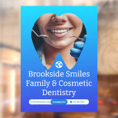 歯科カスタマイズ医クリニック患者歯スマイル巨大 ウィンドウサイン (シート2)