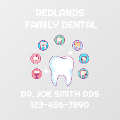 歯科カスタマイズ診療所歯の修理 ウィンドウサイン (シート)