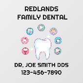 歯科カスタマイズ診療所歯の修理 ウィンドウサイン (シート)