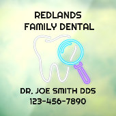 歯科カスタマイズ診療所歯ドア ウィンドウサイン (シート3)