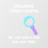 歯科カスタマイズ診療所歯ドア ウィンドウサイン (シート)
