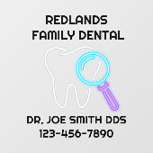 歯科カスタマイズ診療所歯ドア ウィンドウサイン (シート)