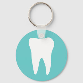 歯科キーチェーン（白い歯のロゴ付き） キーホルダー