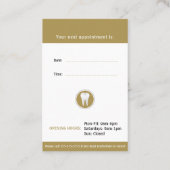 歯科クラシック医 |デンタルゴールデン 名刺 (裏面)