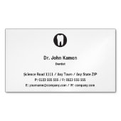 歯科クラシック医 |単純 マグネット名刺 (正面)