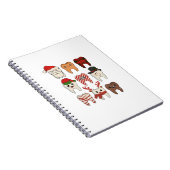 歯科クリスマスおもしろい歯科の休日 ノートブック (右側)