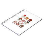 歯科クリスマスおもしろい歯科の休日 ノートブック (左側)