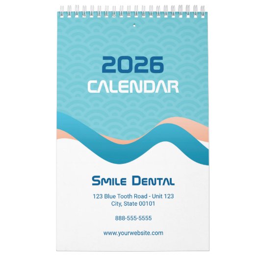 歯科クリニックブランドカレンダーのオフィスと患者 カレンダー (カバー)